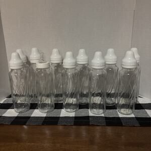 Evenflo Classic Glass 8 Oz Baby Bottles Lot Of 11